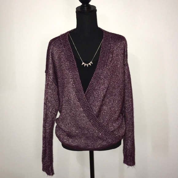 JustFab Sweaters - Crossover Front Sweater